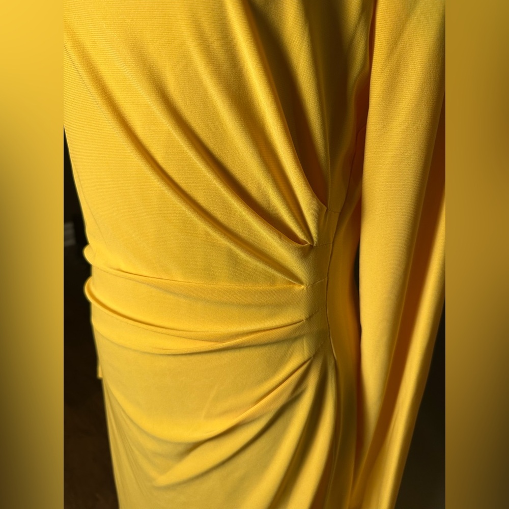 JAYGODFREY Vibrant Yellow Long Sleeve Dress - Picture 3 of 7